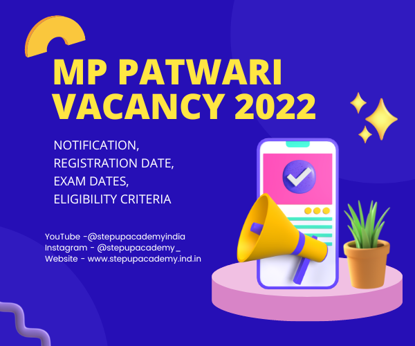 MP Patwari Vacancy 2022 - Notification, Registration Date, Exam Dates, Eligibility Criteria