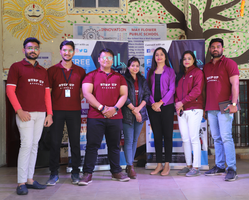 Step Up Academy Team Outreach to May Flower Public School Students